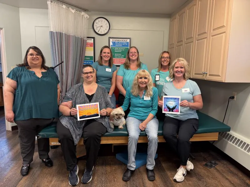 A Continuum therapy department team in a treatment room